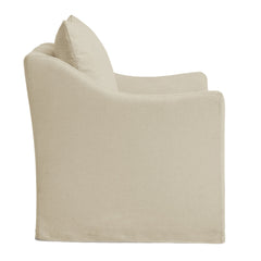 Somerset Linen Blend Slipcovered Armchair - Ornate Home