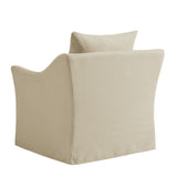 Somerset Linen Blend Slipcovered Armchair - Ornate Home