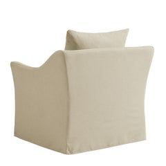 Somerset Linen Blend Slipcovered Armchair - Ornate Home