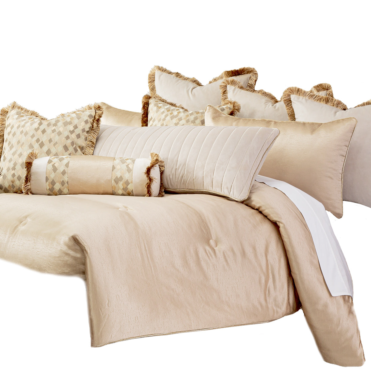 Somerset Manor Sand Comforter Set - Ornate Home