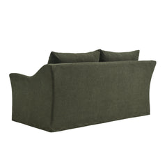 Somerset Sage 70" Linen Blend Slipcovered Loveseat - Ornate Home