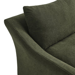 Somerset Sage 70" Linen Blend Slipcovered Loveseat - Ornate Home