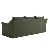 Somerset Sage 92" Linen Blend Slipcovered Sofa - Ornate Home