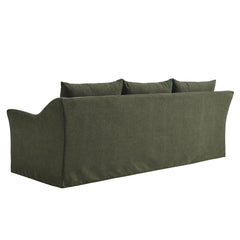 Somerset Sage 92" Linen Blend Slipcovered Sofa - Ornate Home