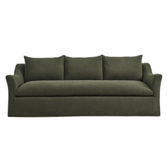 Somerset Sage 92" Linen Blend Slipcovered Sofa - Ornate Home