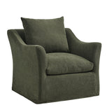Somerset Sage Linen Blend Slipcovered Armchair - Ornate Home