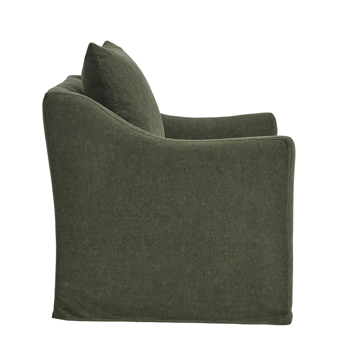 Somerset Sage Linen Blend Slipcovered Armchair - Ornate Home