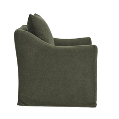 Somerset Sage Linen Blend Slipcovered Armchair - Ornate Home