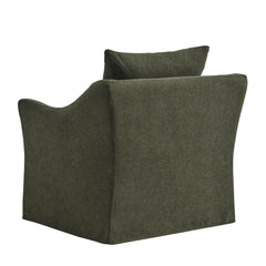 Somerset Sage Linen Blend Slipcovered Armchair - Ornate Home