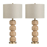 Somerset Tan/Gold Table Lamp (Set of 2) - Ornate Home
