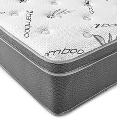 Sommet White California King Euro Top Hybrid Mattress - Ornate Home