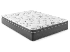 Sommet White Full Euro Top Hybrid Mattress - Ornate Home