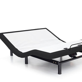 Somnerside II Black/White Half Cal.King Adjustable Bed Base - Ornate Home