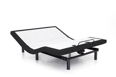 Somnerside II Black/White Half Cal.King Adjustable Bed Base - Ornate Home