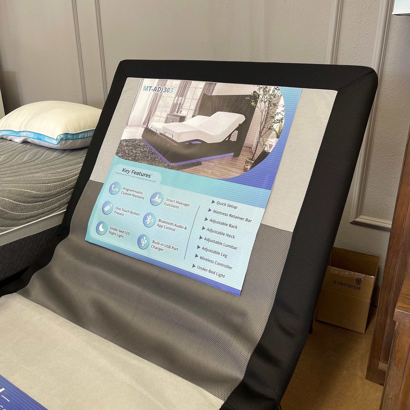 Somnerside MT-ADJ303 Adjustable Bed Base 300 Series / Queen - Ornate Home