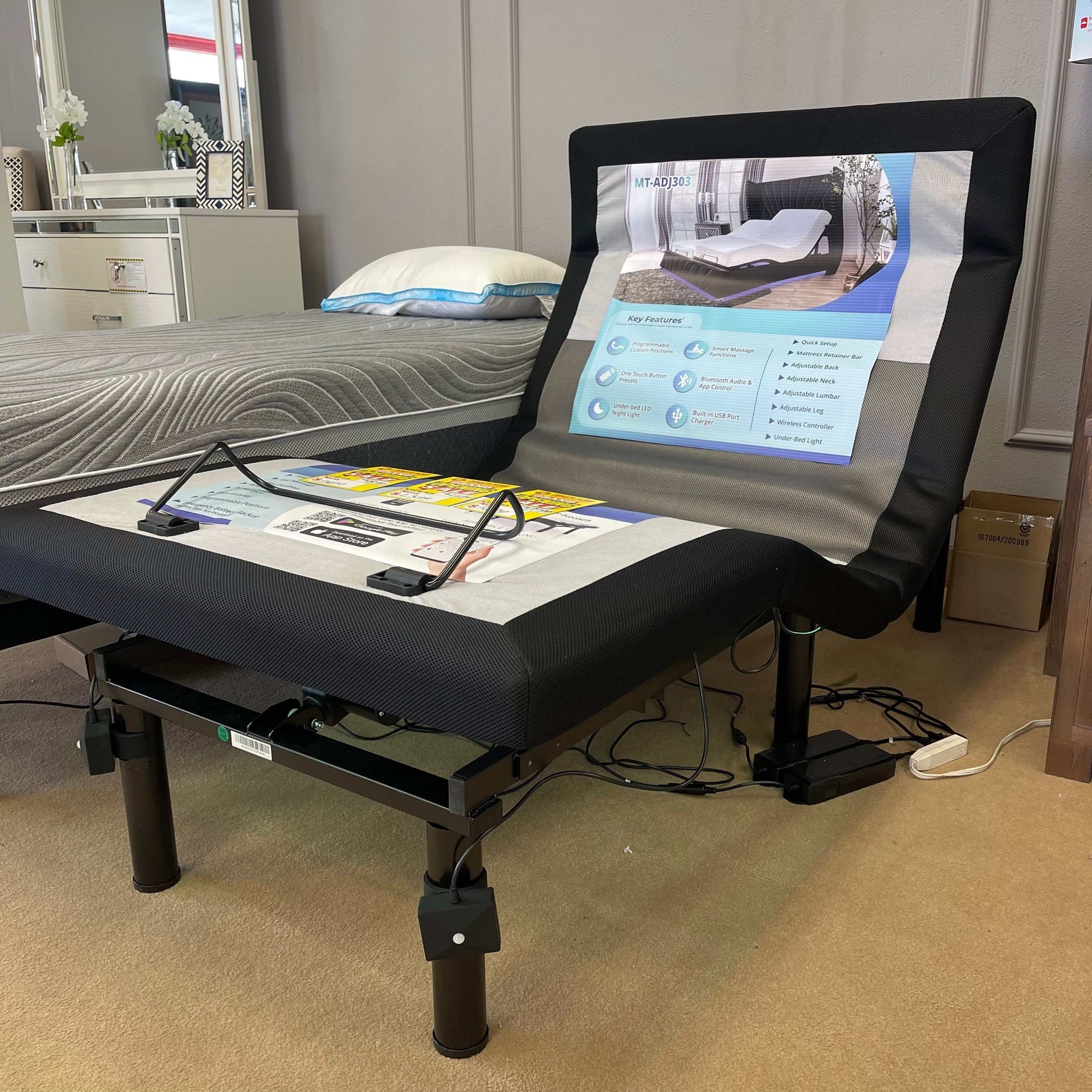 Somnerside MT-ADJ303 Adjustable Bed Base 300 Series / Queen - Ornate Home