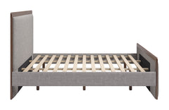 Somune Gray & Walnut King Bed - Ornate Home