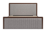 Somune Gray & Walnut King Bed - Ornate Home