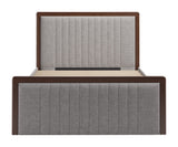 Somune Gray & Walnut Queen Bed - Ornate Home