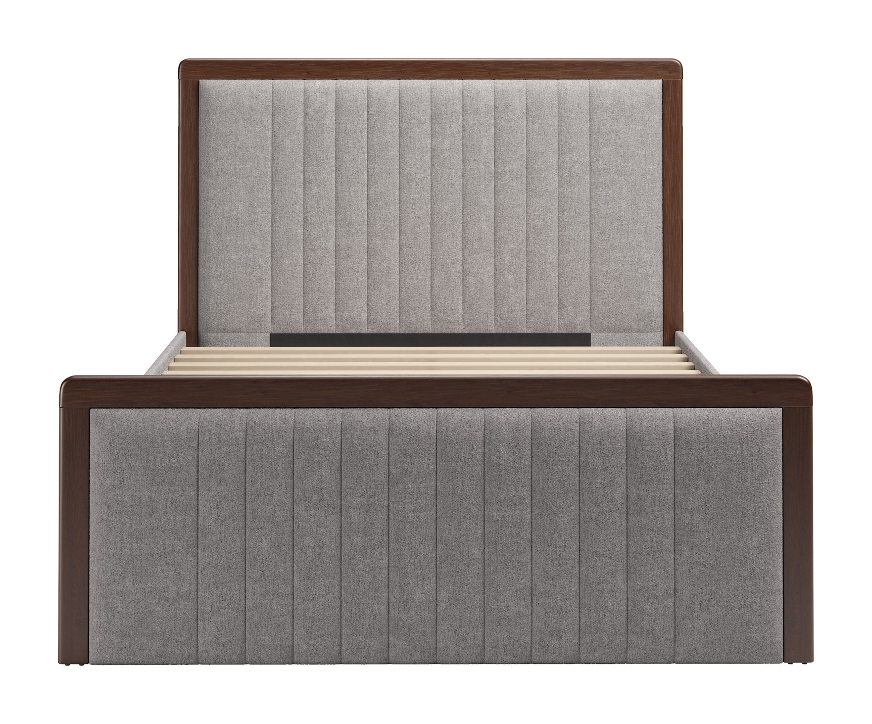 Somune Gray & Walnut Queen Bed - Ornate Home