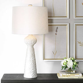 Sonata Textured White Table Lamp - Ornate Home