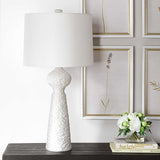 Sonata Textured White Table Lamp - Ornate Home