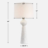 Sonata Textured White Table Lamp - Ornate Home