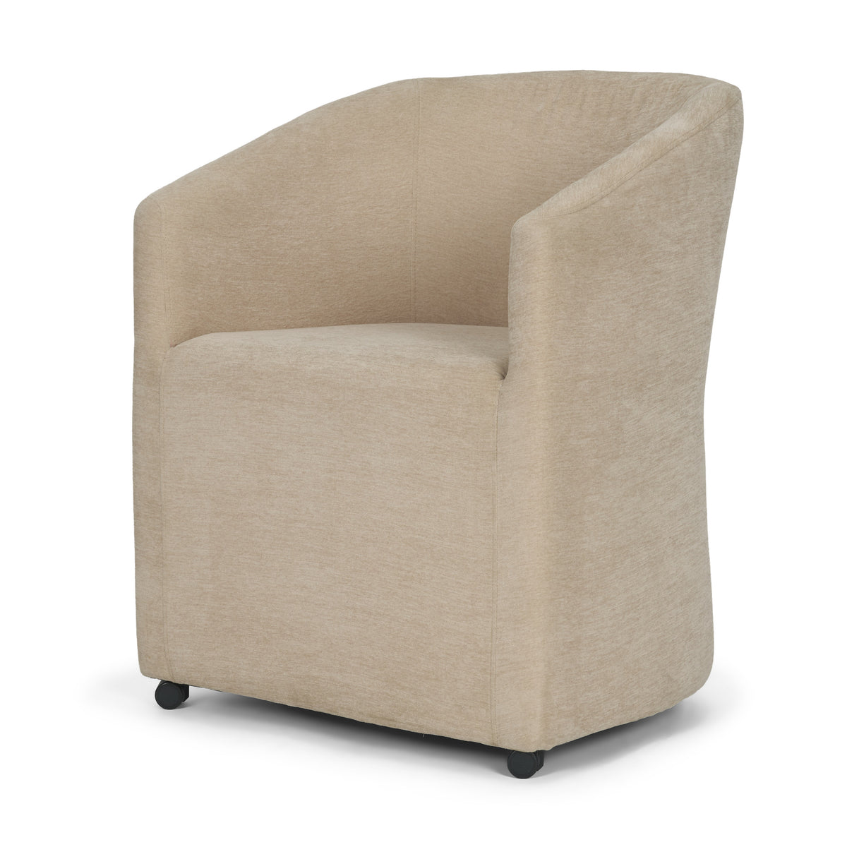 Sondra Beige Barrel Back Dining Arm Chair - Ornate Home