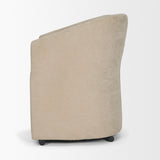 Sondra Beige Barrel Back Dining Arm Chair - Ornate Home