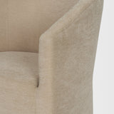 Sondra Beige Barrel Back Dining Arm Chair - Ornate Home