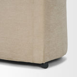 Sondra Beige Barrel Back Dining Arm Chair - Ornate Home
