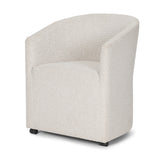 Sondra Cream Barrel Back Dining Arm Chair - Ornate Home