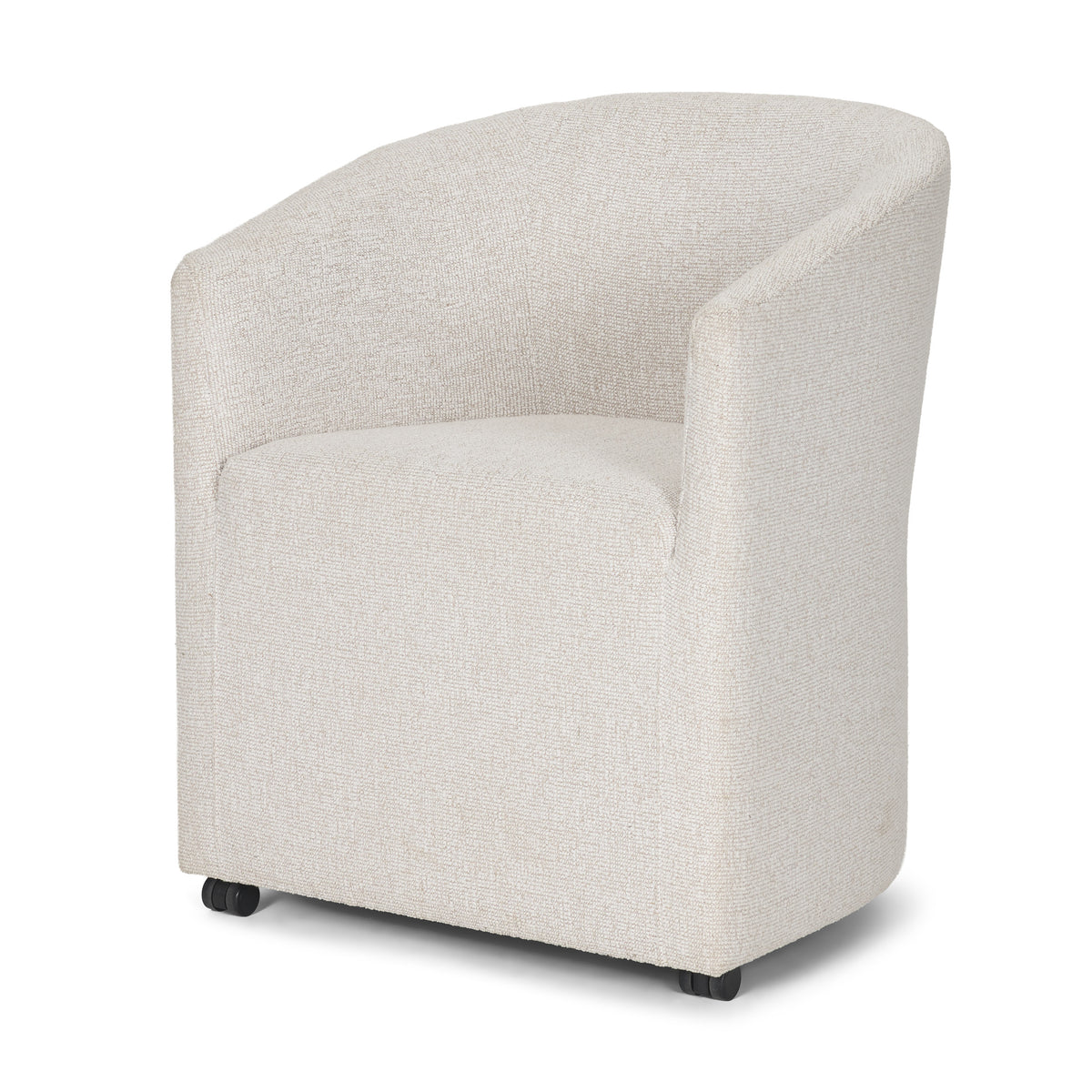 Sondra Cream Barrel Back Dining Arm Chair - Ornate Home