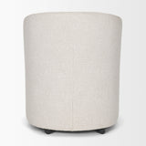 Sondra Cream Barrel Back Dining Arm Chair - Ornate Home