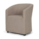 Sondra Gray Barrel Back Dining Arm Chair - Ornate Home