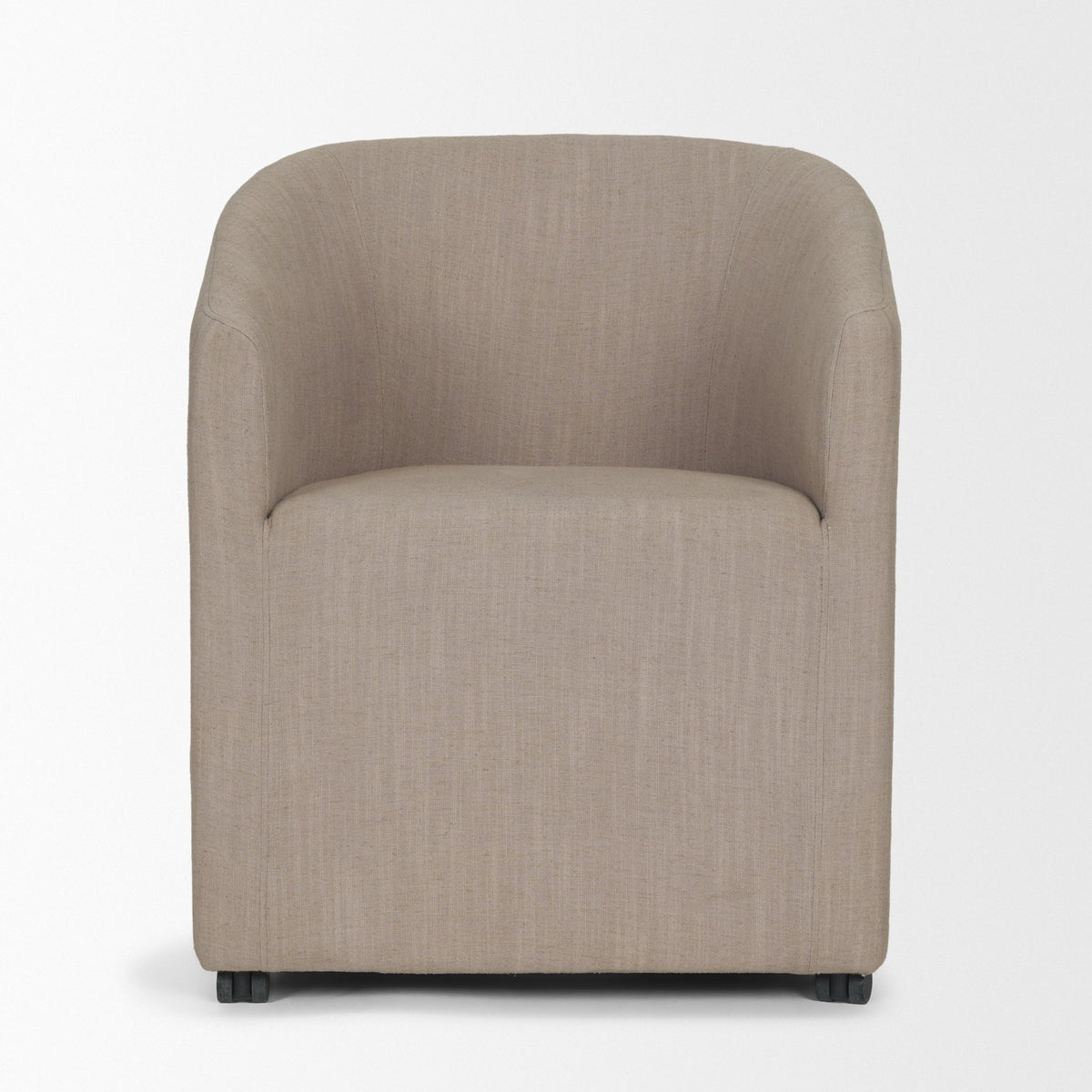 Sondra Gray Barrel Back Dining Arm Chair - Ornate Home
