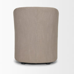 Sondra Gray Barrel Back Dining Arm Chair