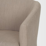 Sondra Gray Barrel Back Dining Arm Chair - Ornate Home