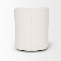 Sondra Oatmeal Barrel Back Dining Arm Chair