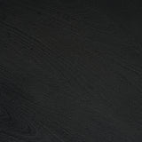 Sonel Matte Black Wood Pedestal Foyer Table