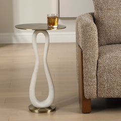 Sonia Brass Modern Accent Table - Ornate Home