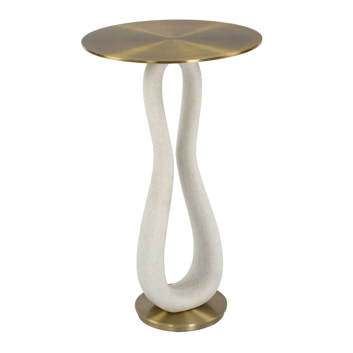 Sonia Brass Modern Accent Table - Ornate Home