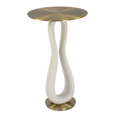 Sonia Brass Modern Accent Table - Ornate Home