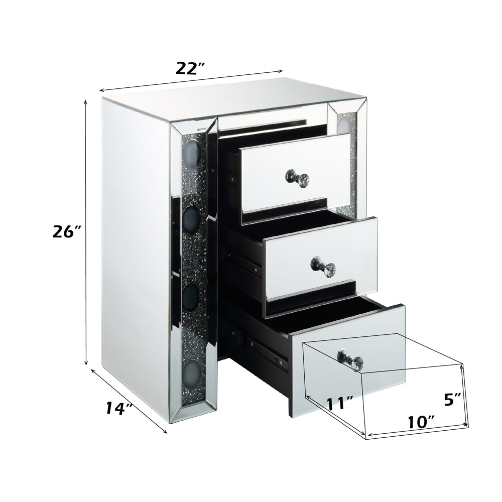 Sonia Mirrored & Faux Agate Accent Table - Ornate Home