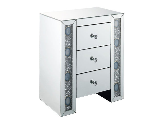 Sonia Mirrored & Faux Agate Accent Table - Ornate Home