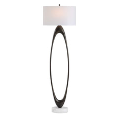 Sonic Bronze Open Oval Floor Lamp - Ornate Home
