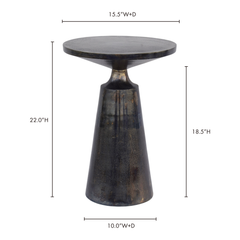 Sonja Charcoal Grey Accent Table - Ornate Home