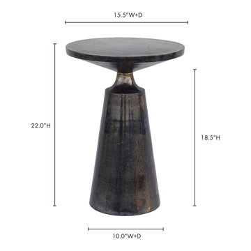 Sonja Charcoal Grey Accent Table - Ornate Home