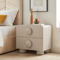 Sonnet Ash 2-Drawer Nightstand - Ornate Home