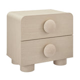 Sonnet Ash 2-Drawer Nightstand - Ornate Home